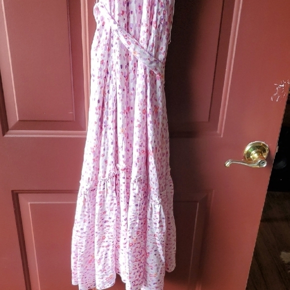 New York & Company Pink Floral Halter Sundress - Picture 11 of 12